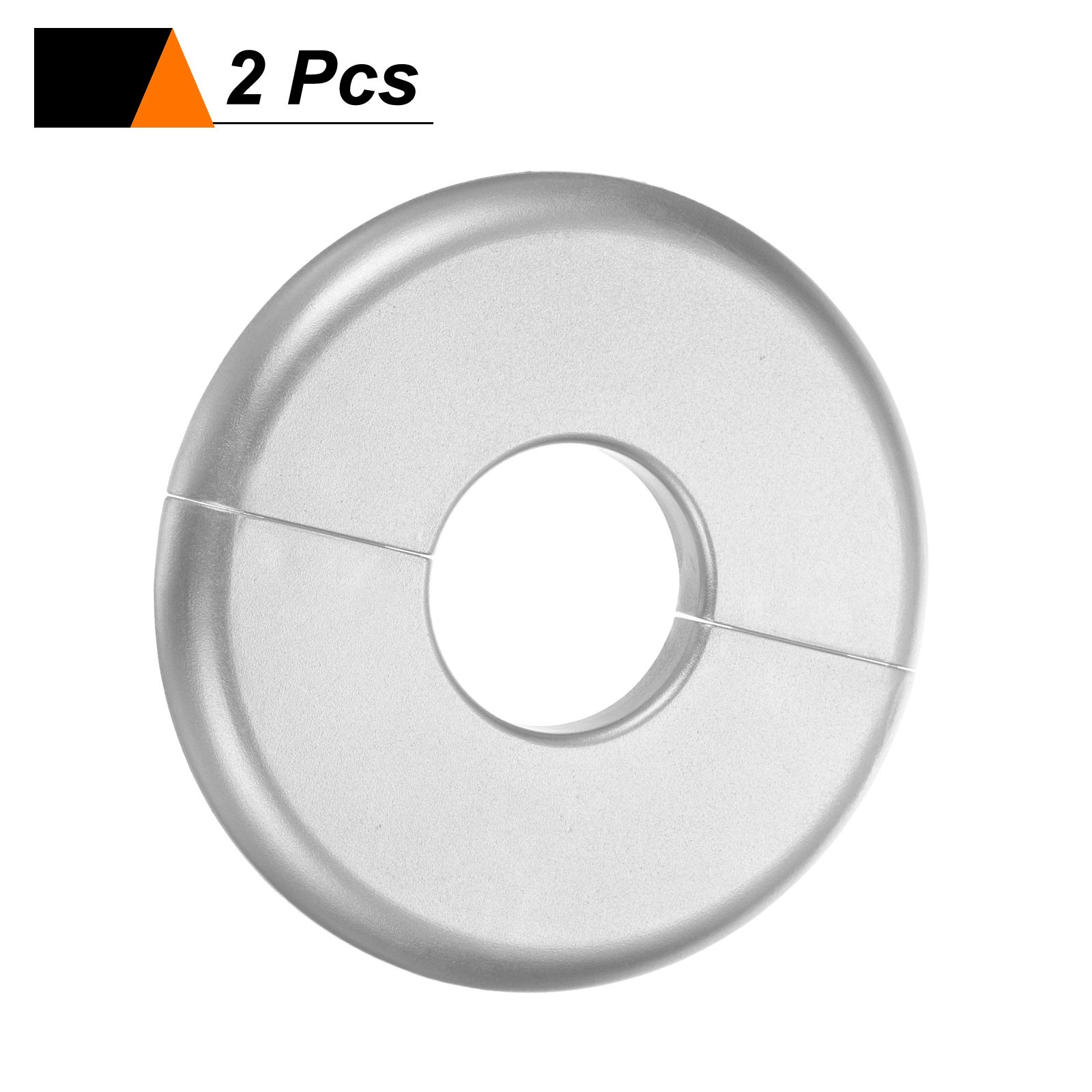2pcs Wall Split Flange 26.5mm/1″ Self-Adhesive Plumbing Cover Plates, Silver