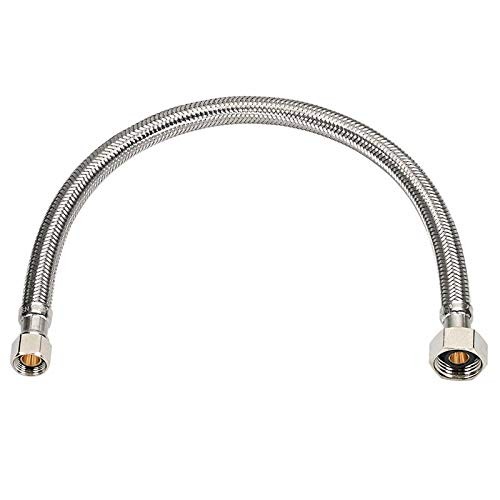 EZ-Fluid 24-Inch 1/2″ FIP X 3/8″ X Comp x 24″, Stianless Steel