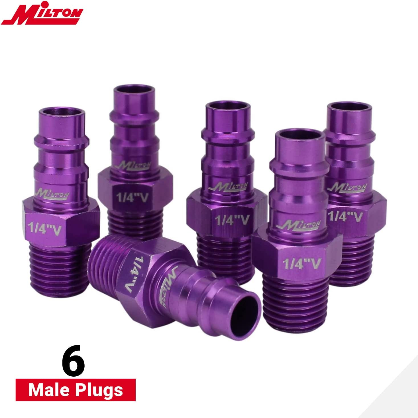 Hi-Flo V Style 1/4″ Purple 14 Pc NEW
