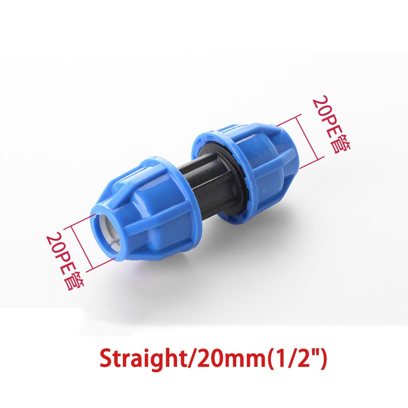 PE Pipe Fittings Threaded Straight/Elbow/Tee PE Compression Irrigation Fitting
