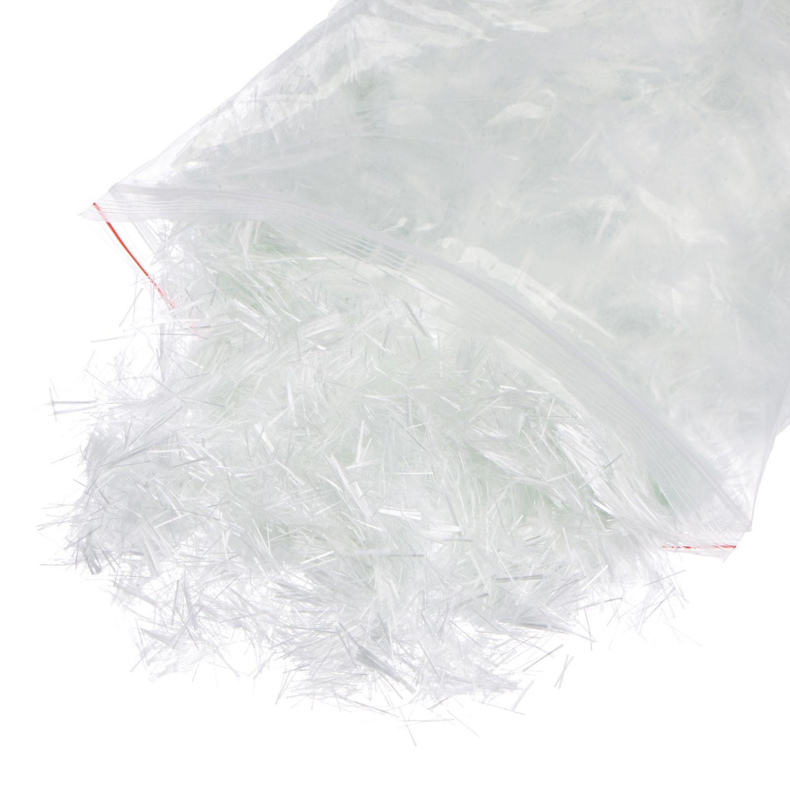 Chopped Fiberglass Strands 12mm Length Anti-Cracking Glass Fibers 1LB