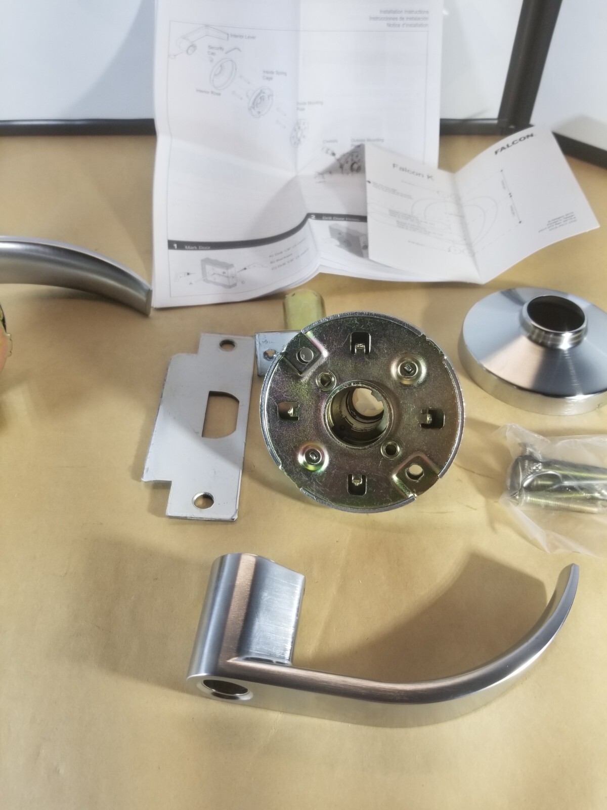 Falcon K511 LD Quantum 626 Satin Chrome Grade 1 Entry/Office Lock Without Core