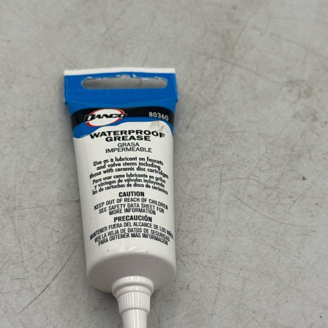 Danco Waterproof Grease 0.5 Oz White 80360 NSF Approved Faucet Valve Lubricant