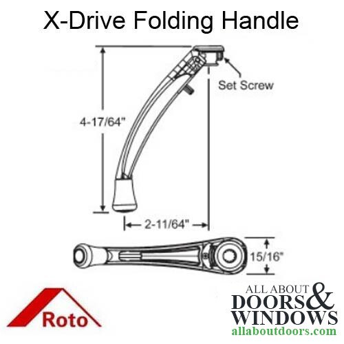 Roto XDrive Folding Handle Roto XDrive Operator For Awning and Casement Operator