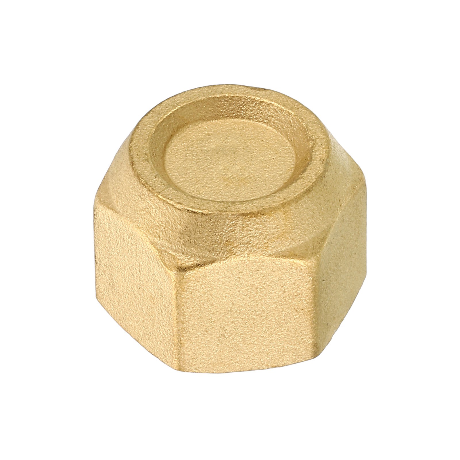 4Pcs 5/8″ Brass Flare Cap, 7/8-14UNF Female Thread SAE Flare Pipe Fitting