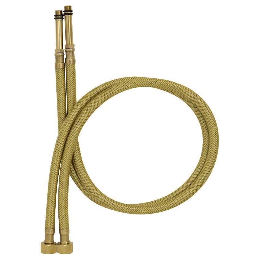 M10 x G3/8 2 x Flexible Connector For Tap Gold Tap Tail Hose