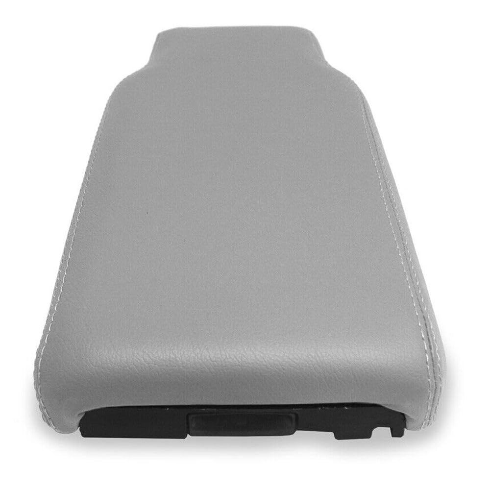 Console Lid Cover Gray PVC Leather Lincoln Town Car 2003-2011 Front LIN-CON-0311