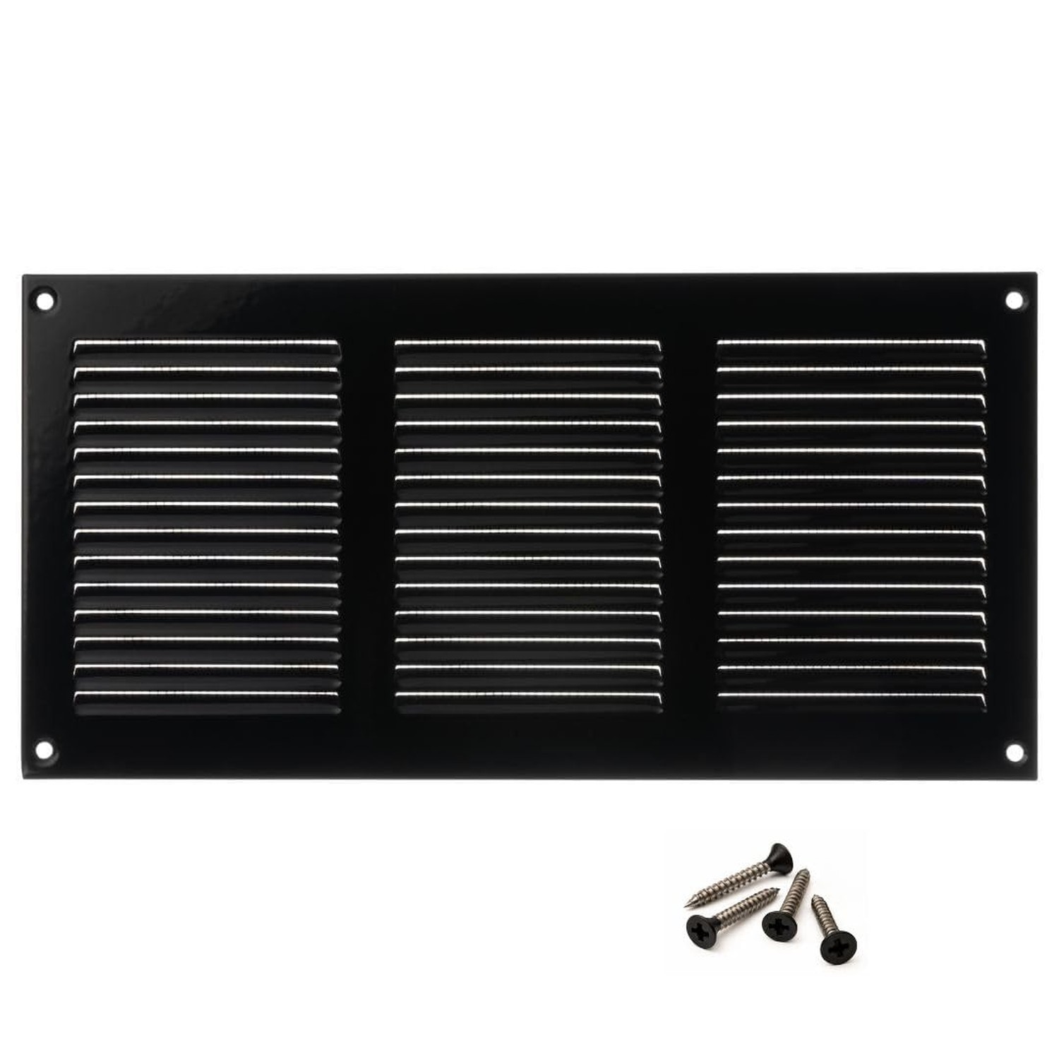 10×4 inch (Duct Opening) Vent Cover – Black Ventilation Covers for Wall and C…