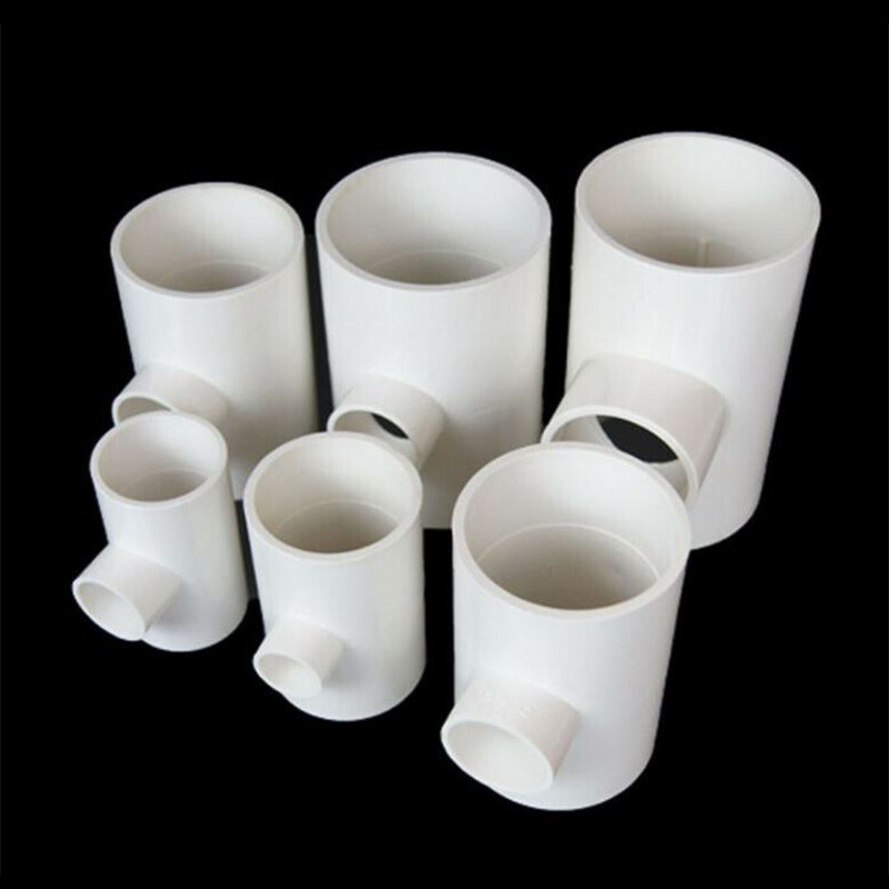 Reducing Tee Connector PVC Water Supply Pipe Fittings White 25*20mm – 200*160mm
