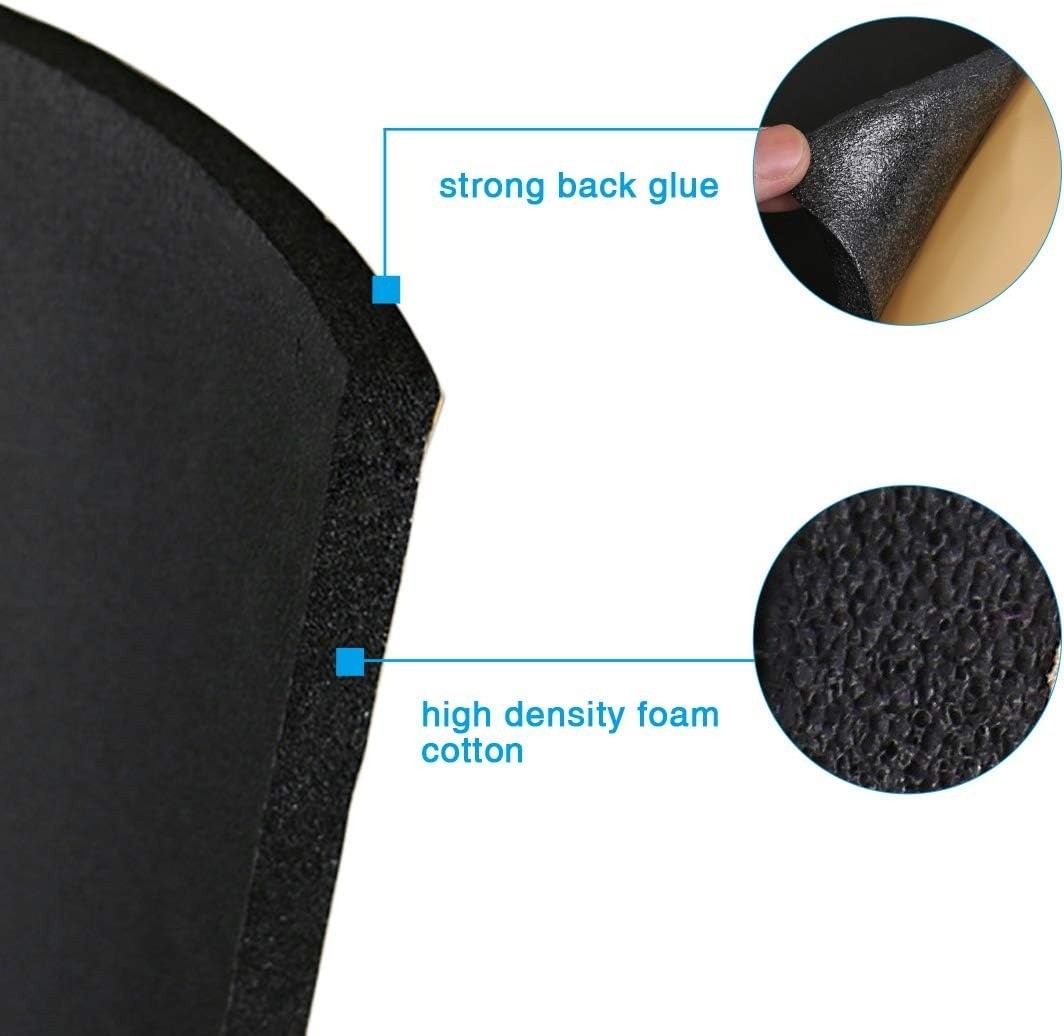 315mil 8mm 16.36sqft Car Heat Insulation Foam Sound Deadening Mat Self-Adhesive