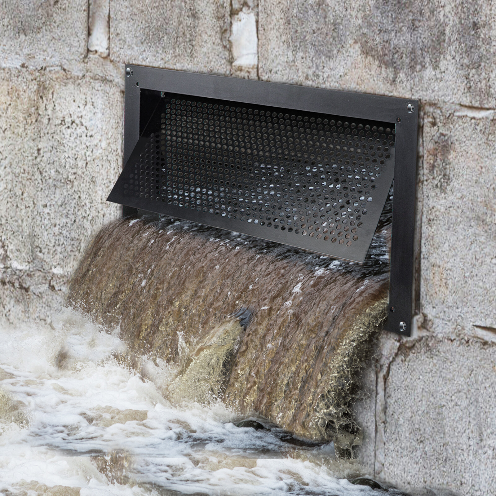 VEVOR Crawl Space Flood Vent Foundation Flood Vent 8″Height x 16″Width Wall Vent