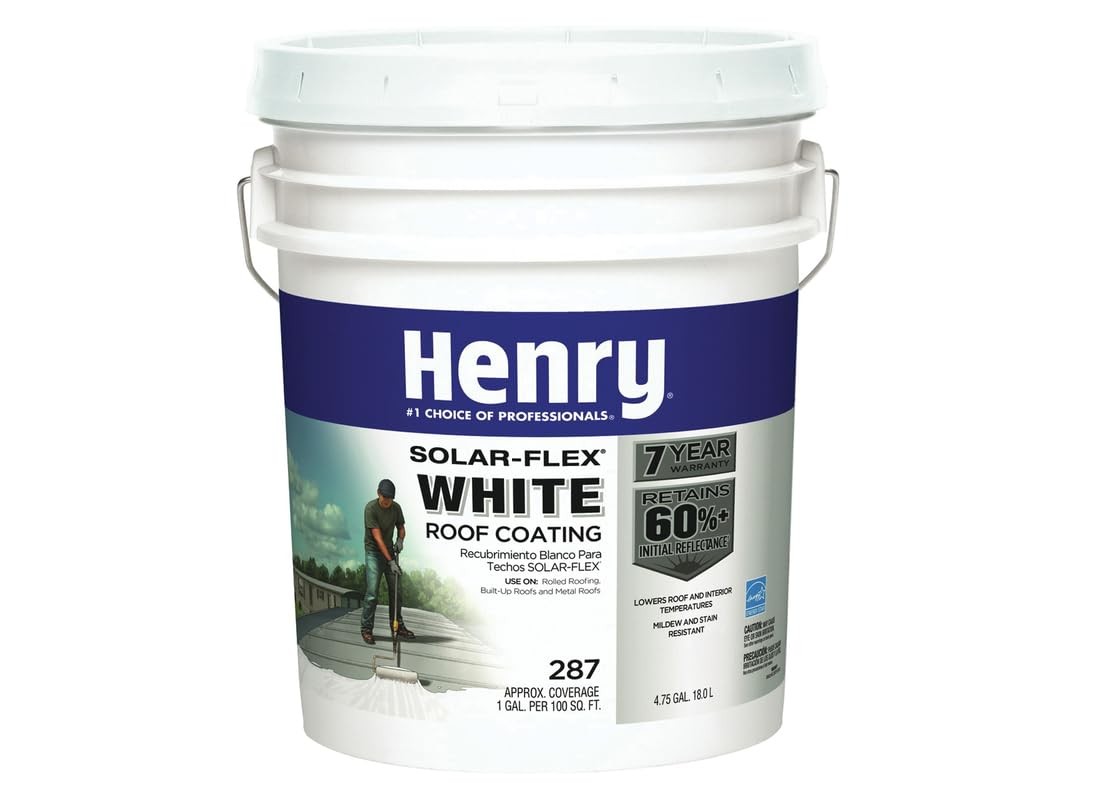 HENRY HE287SF871 Roof Coat, 5 Gallon (Pack of 1), 640 Fl Oz