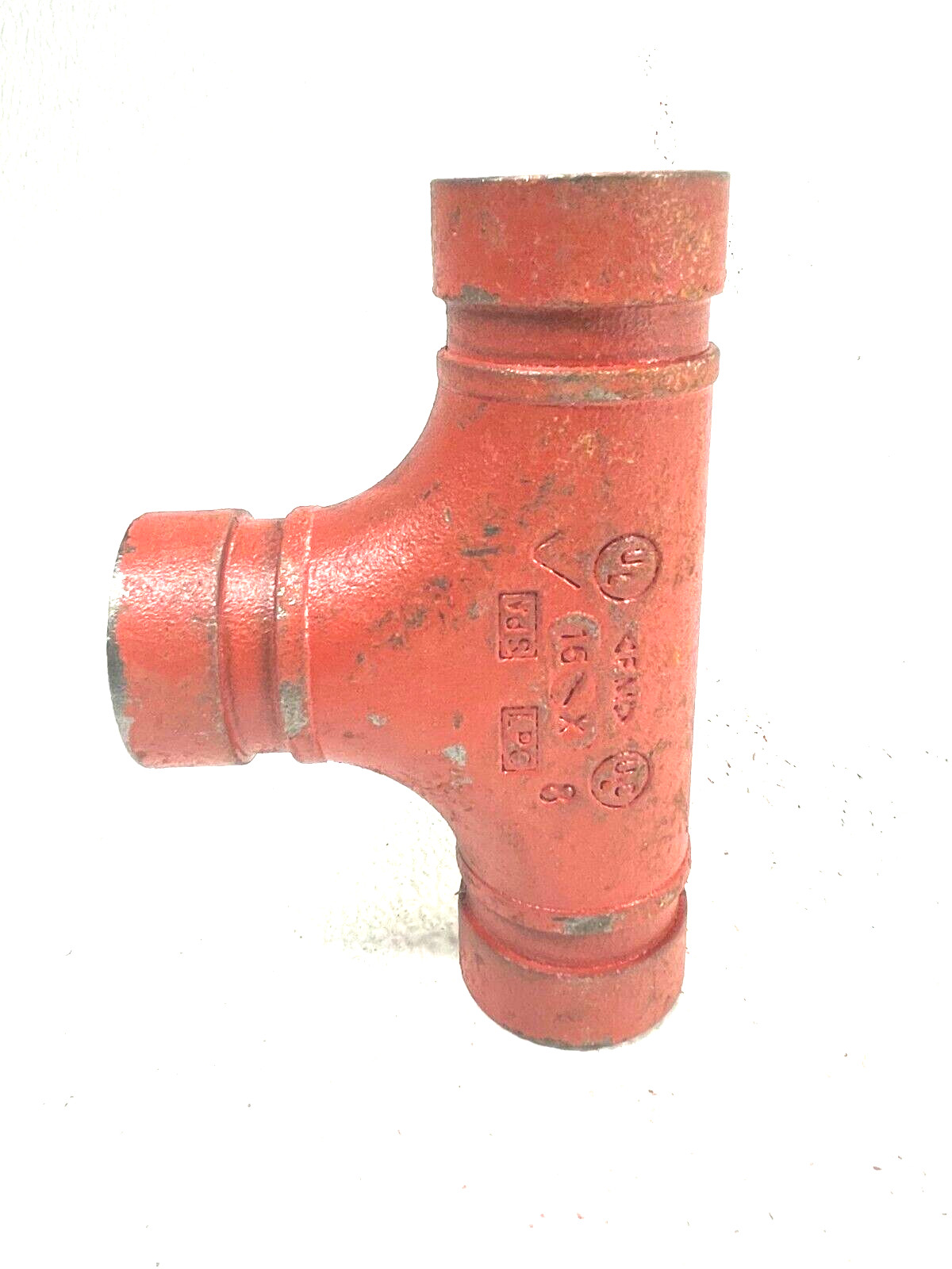 Victaulic Style 20 Straight Tee 1-1/4″ Grooved End IPS Pipe Size Fitting