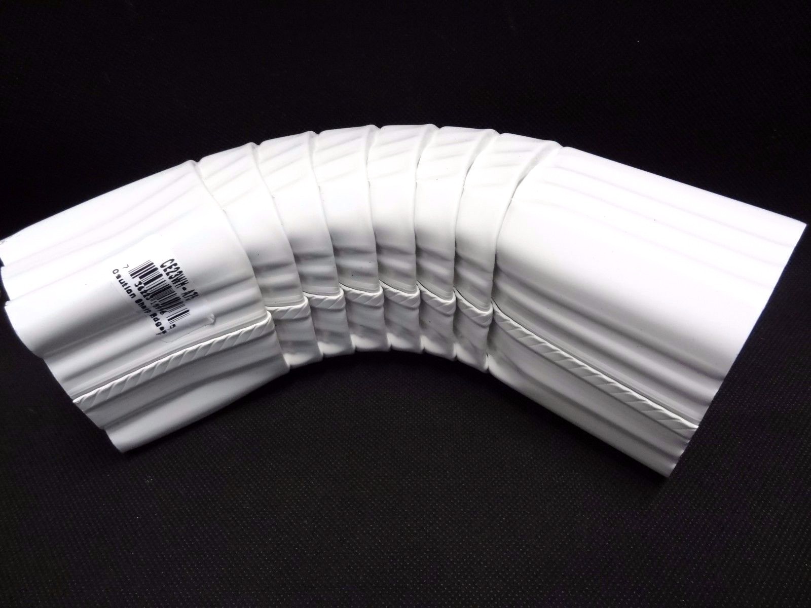 2″ X 3″ White Steel “A” Rain Gutter Elbow 75 Degree CE23WH-A75 RAINWARE