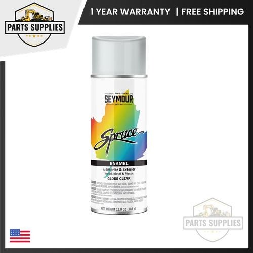 Gloss Clear Spray Paint Enamel Spruce Seymour Anti Rust 12 oz