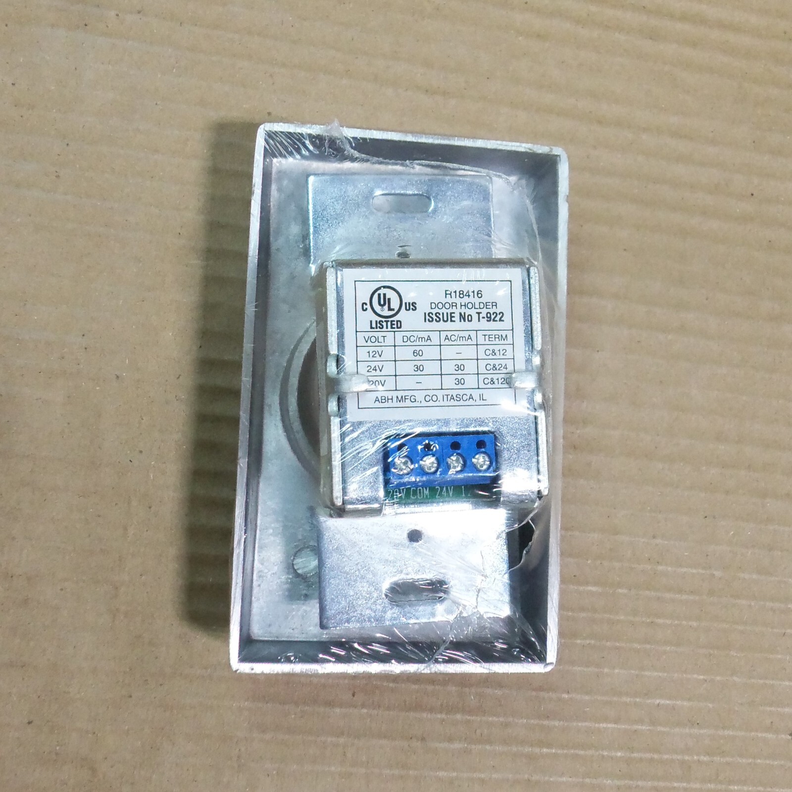 NEW ABH 2300 MAGNETIC DOOR HOLDER RELEASE NO ARMATURE OR HARDWARE FIRE ALARM