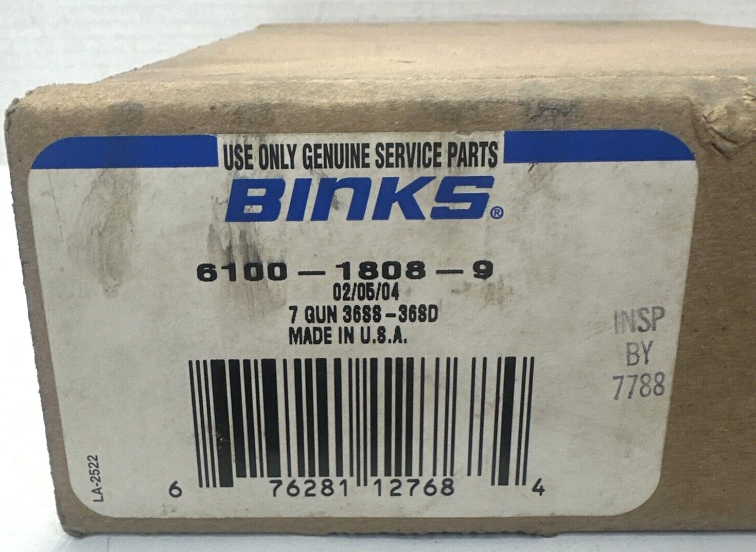 BINKS- MODEL 7 Paint spray gun 36SS X 36SD 6100-1808-9 0.070In/1.8Mm Open Box
