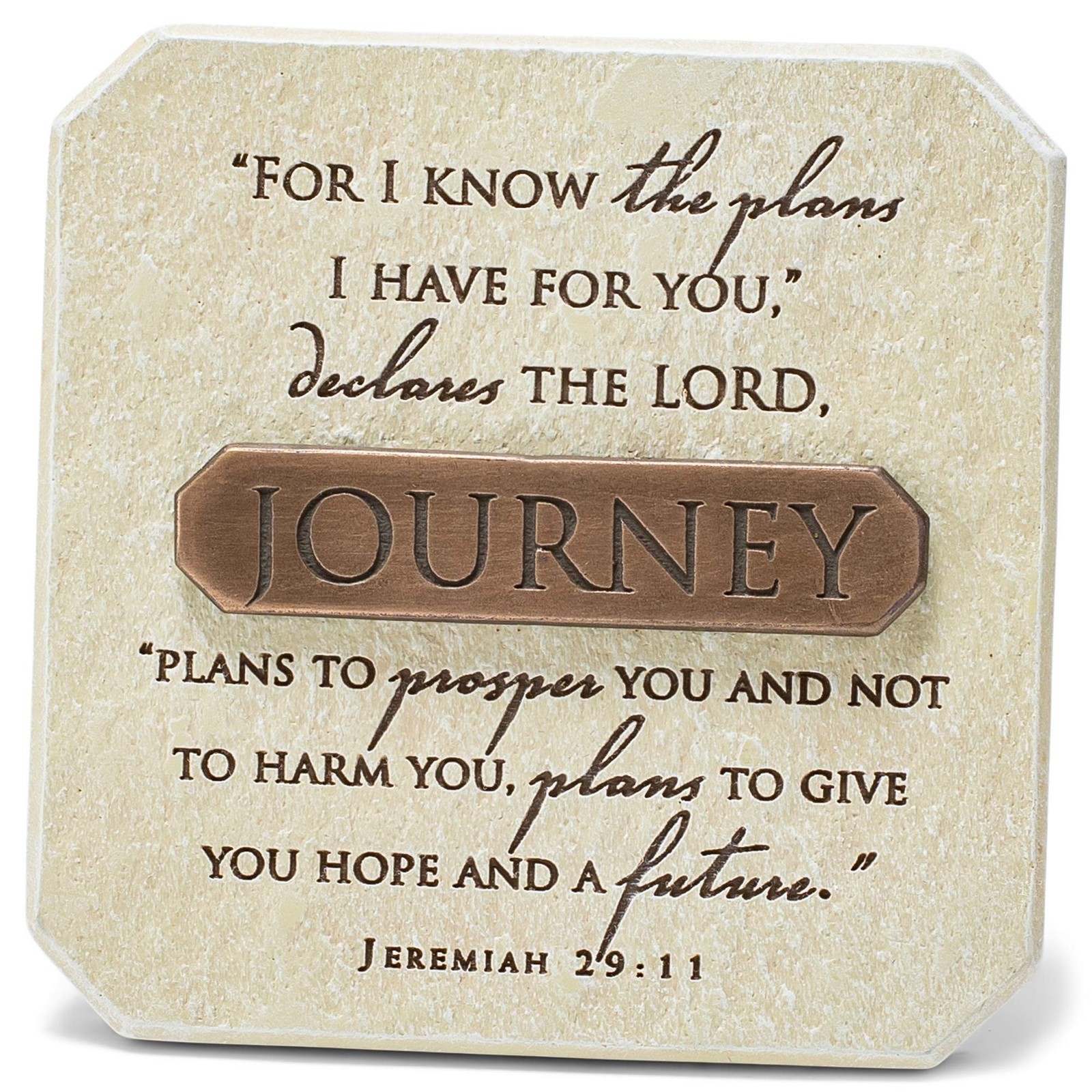 Lighthouse Christian Products Plans for Your Journey Sandstone 3.75 x 3.75 Ca…