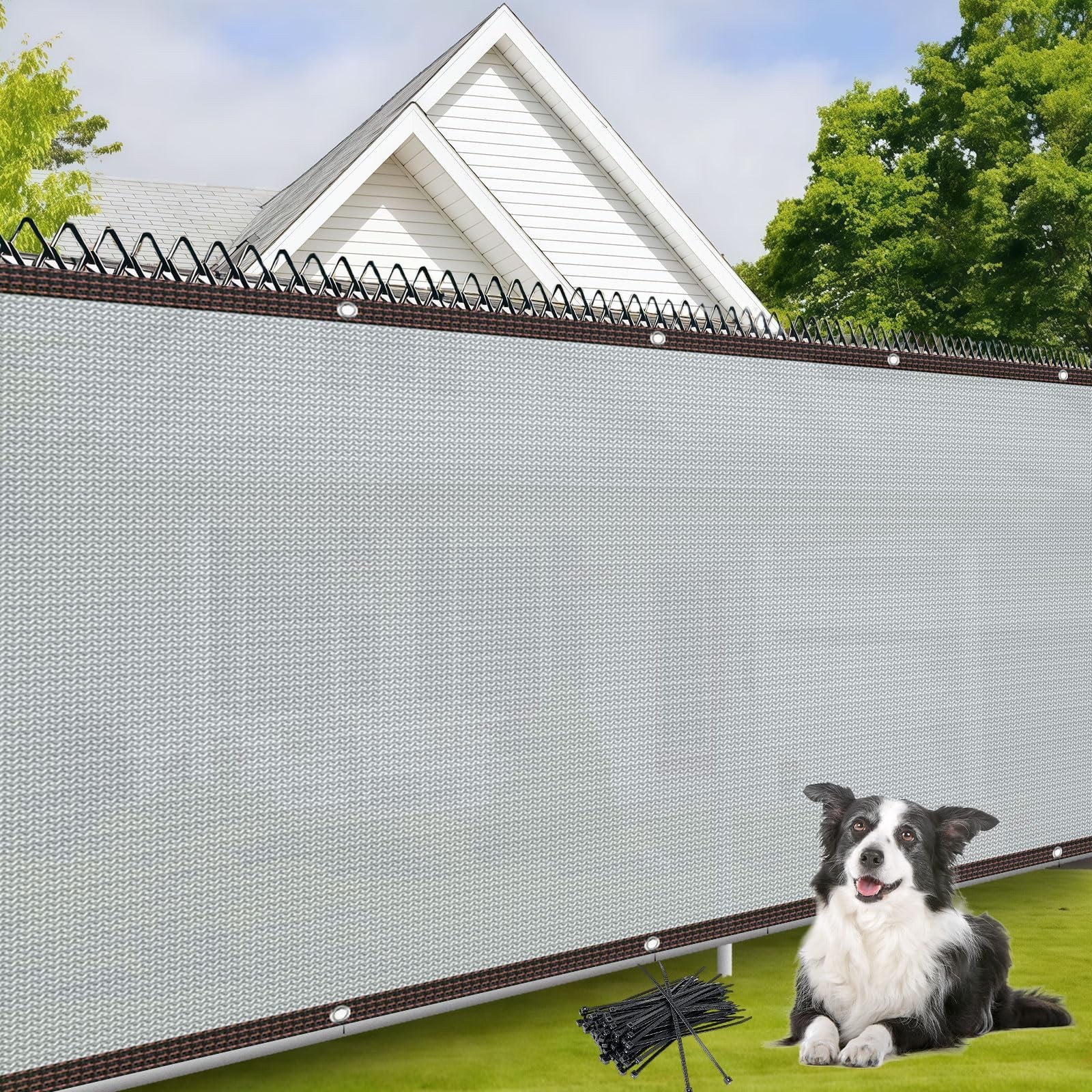 6×50FT Fence Privacy Screen, Heavy Duty 180GSM Fabric Privacy Fencing, 90%