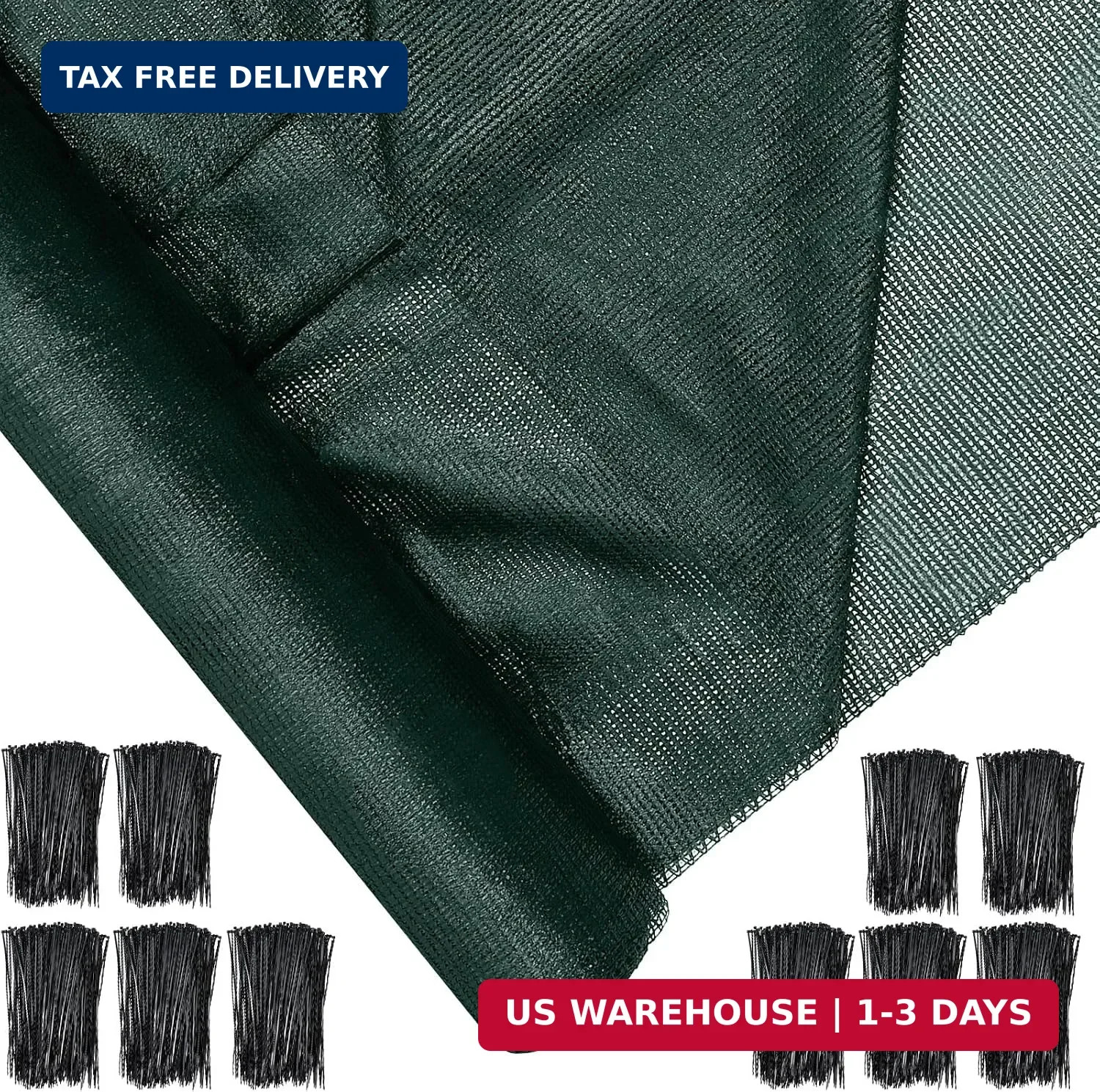 90% Shade Cloth Roll 6 x 50 FT for Greenhouse Patio, Green | , UV Resistant Shad