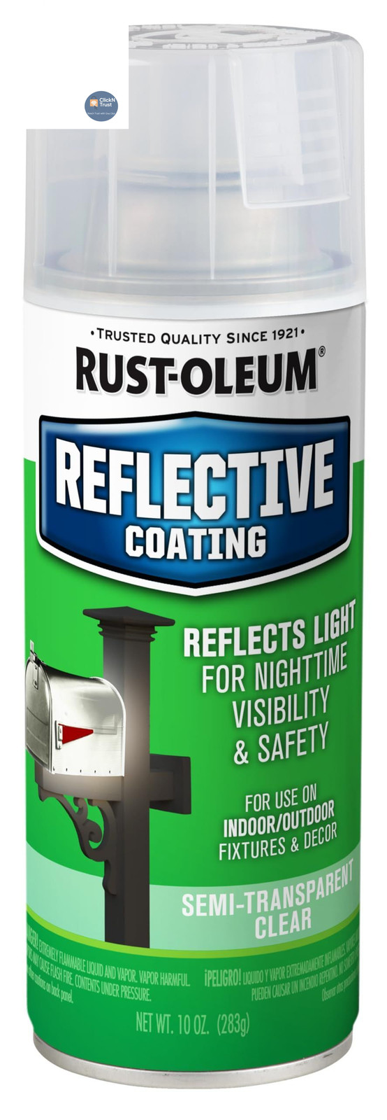 Rust-Oleum 214944 Specialty Reflective Finish 10 Ounce (Pack of 1), Clear