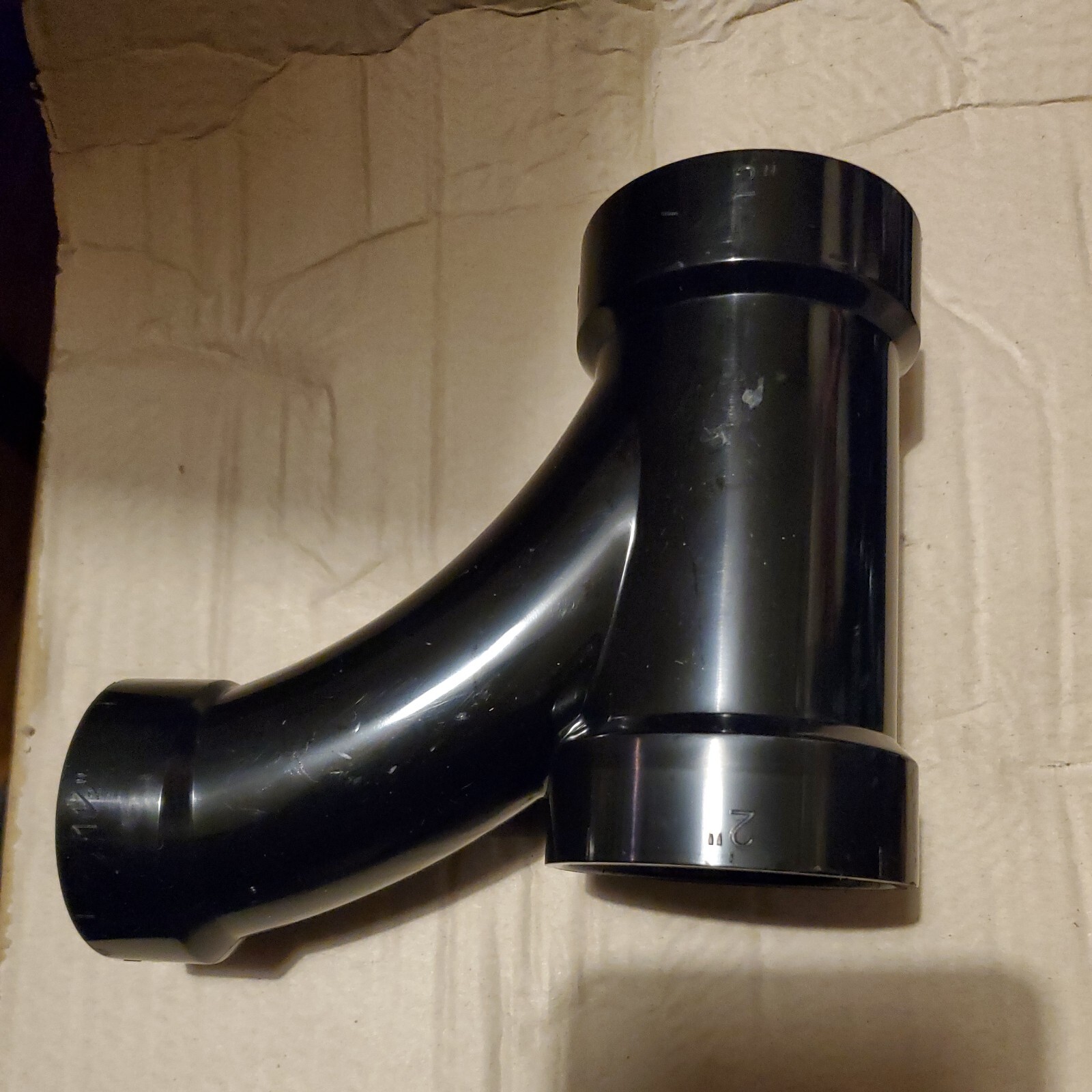 LESSO AMERICA Pipe Black DWV Reducing Combination WYE & Bend 2x2x1-1/2″ ABS DWV