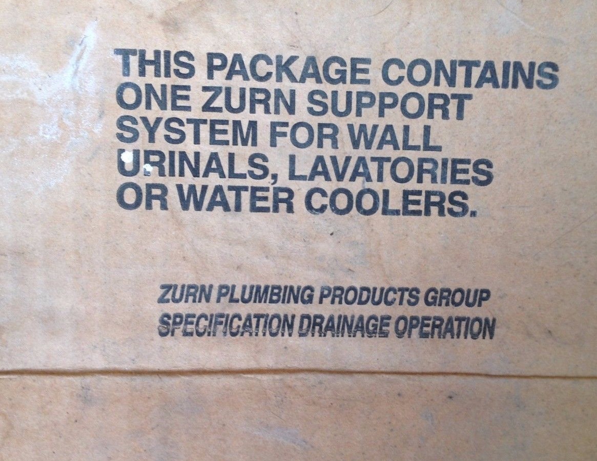 Zurn Z-1222 Z-1225 Urinal,Lavatory,Water Cooler Wall Support System Plates &Acc.