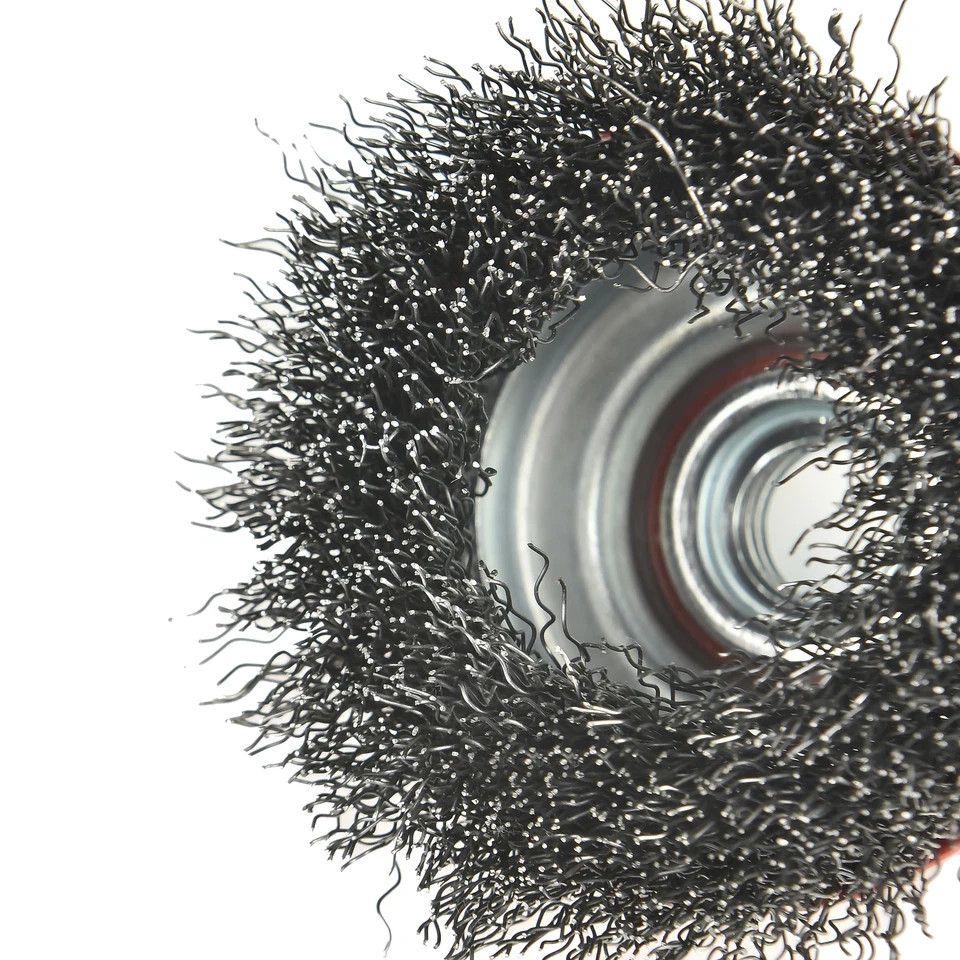 Wire Cup Brush for Angle Grinder Crimped Steel Brush 5/8″-11 Arbor