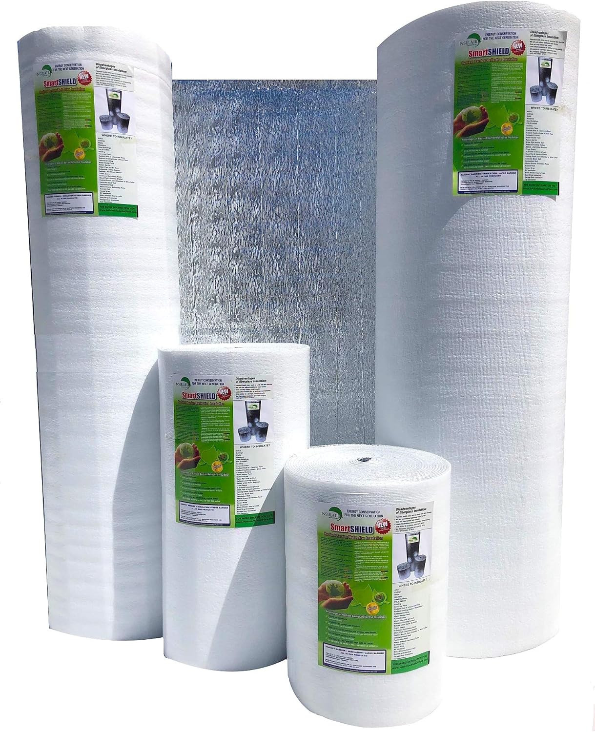 Smartshield -3Mm 48″X50Ft Reflective Insulation Roll, Foam Core Radiant Barrier,
