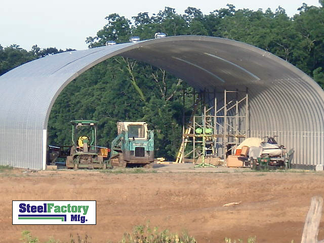 Steel Factory Mfg S40x54x16 Prefab Metal Arch Storage Building Garage Barn Kit