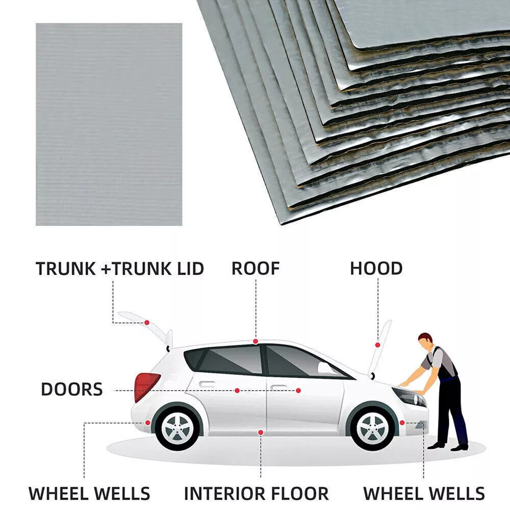 20”x12” 19sqft for Industrial equipment noise reduction Sound Deadening mat