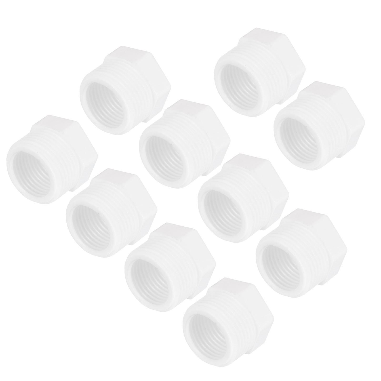 10Pcs Pipe Fitting G3/4″ Male to G1/2″ Female Reducer Threaded Bushing