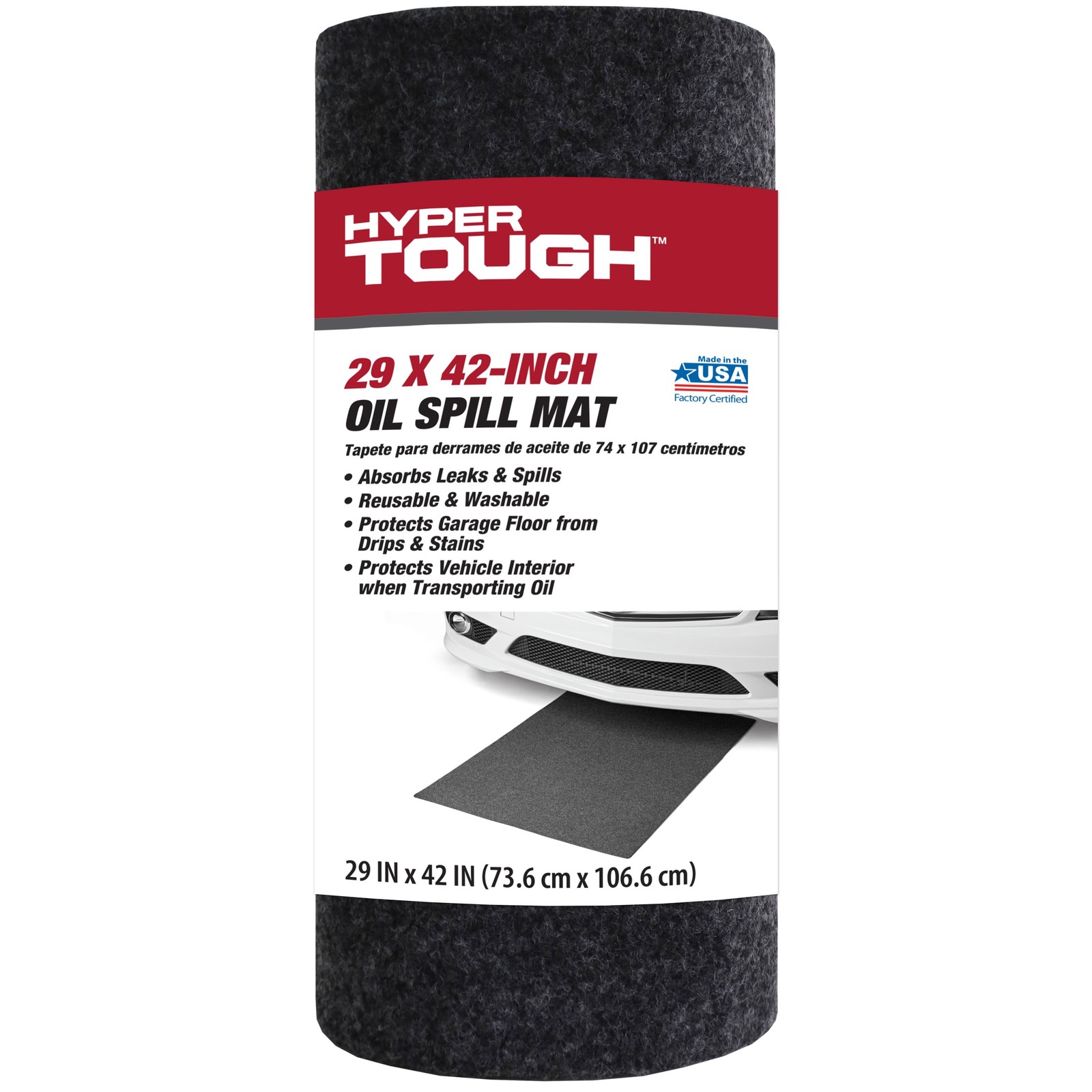 NEW TREND Hyper Tough; 29″ x 42″ Oil Spill Mat – Prevents Stains and Spills