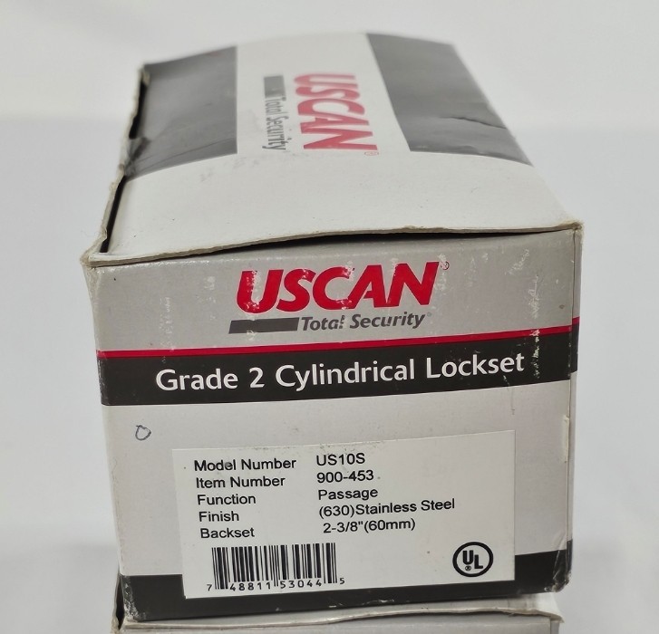 USCAN Grade 2 US10S Cylindrical Passage Nob 630 Stainless Steel 2-3/8″ New READ⬇