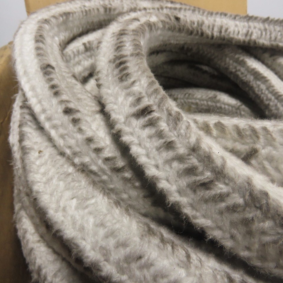 Ceramic Fiber Braid Rope W/ Glass Insert 75′ Long 1″ Thick