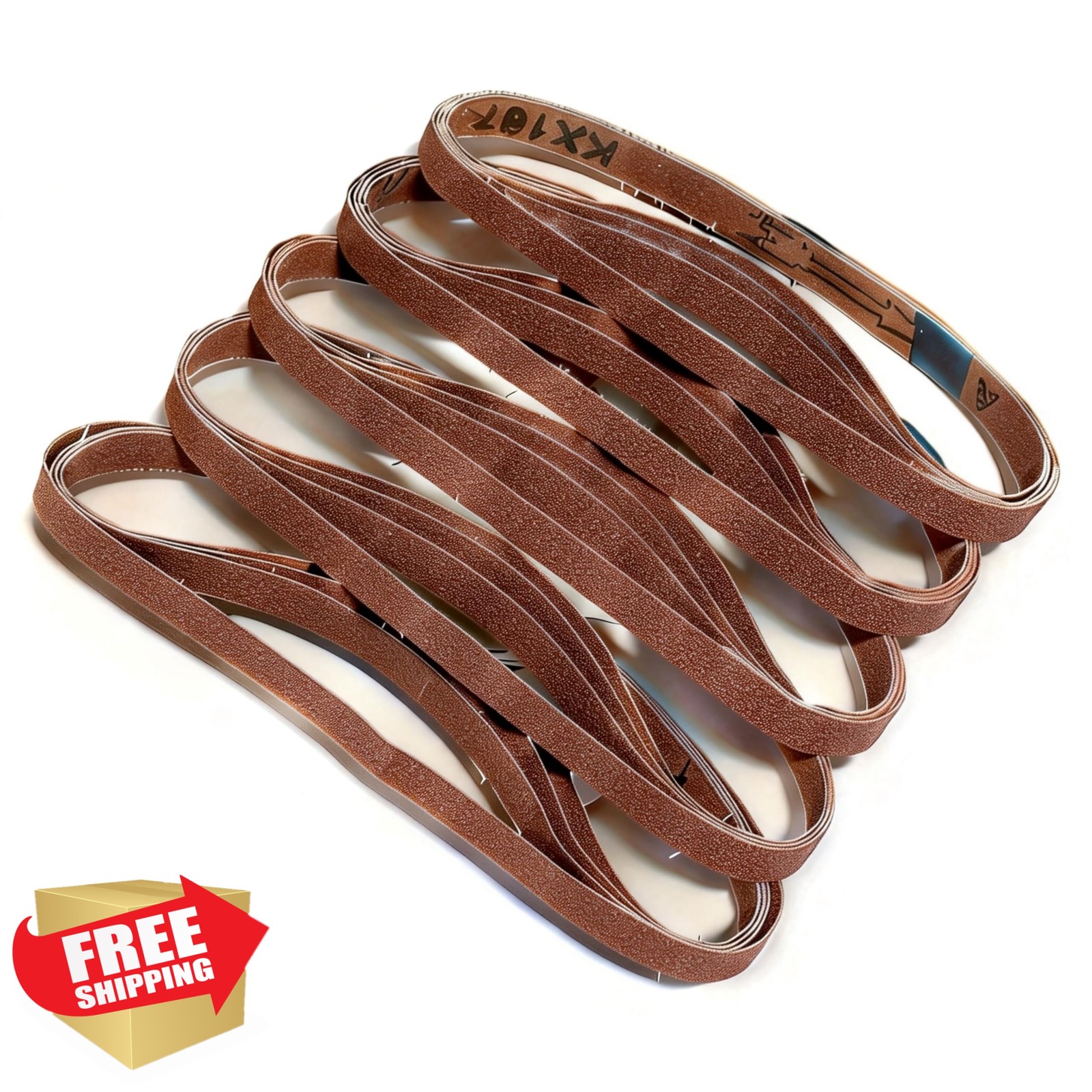 Lodvkcr 1/2×18 Sanding Belts 20pk 60-240 Grit