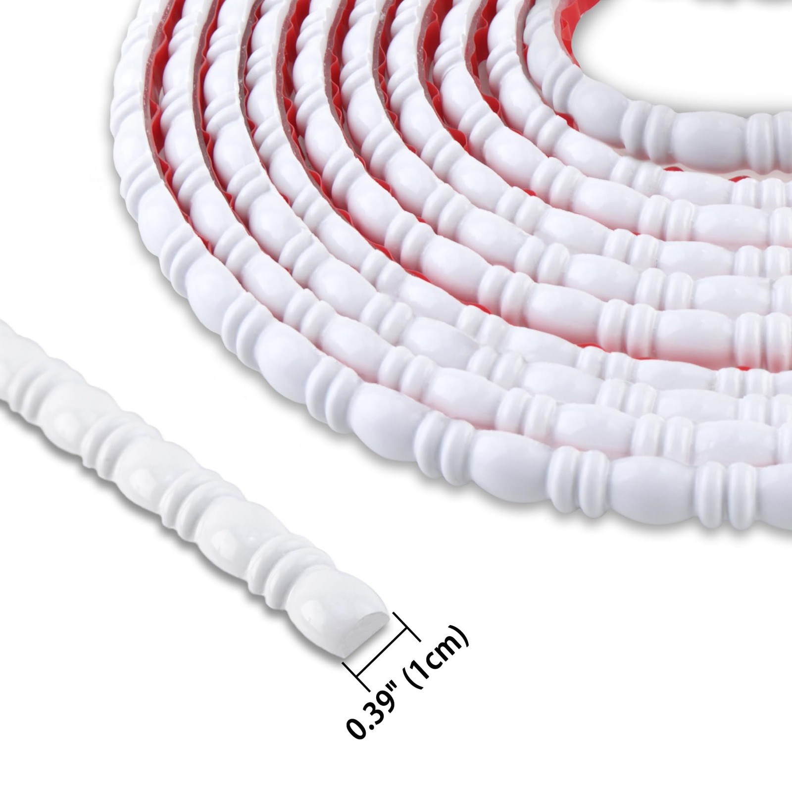 Trimold 0.4 X 196.8Peel And Stick Bead And Reel Trim – Easy To Paint Flexible