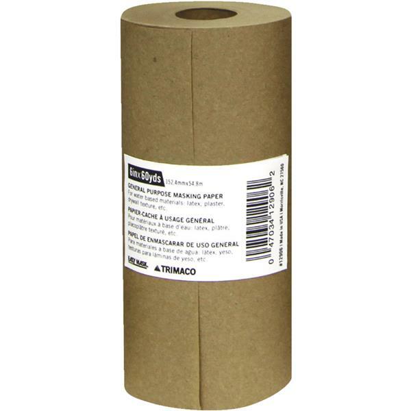 (12)-Trimaco professional grade 6 In. x 180 Ft Brown Painters Paper Model: 12906