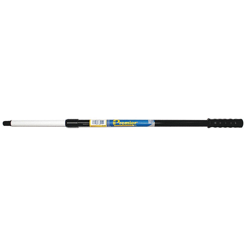 PREMIER 88036 Adj. Painting Ext. Pole,3 to 6 ft,Black 40NE75