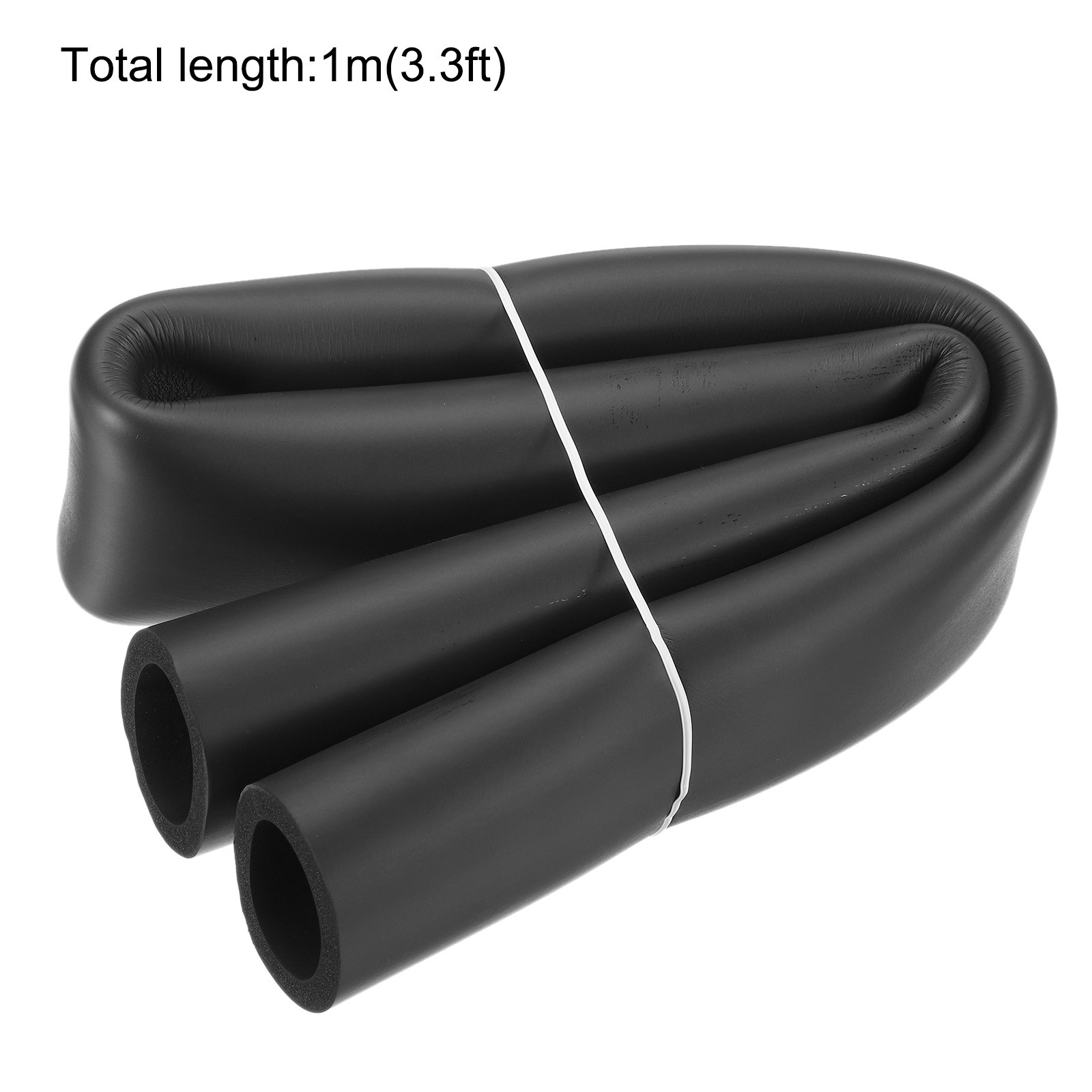 Foam Tubing for Handle Grip Support Pipe Insulation 40mm ID 54.7mm OD 1m Black