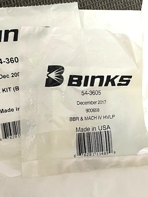 BINKS 54-3605 Mach 1/BBR Repair Kit Made In USA Genuine OEM new original pack
