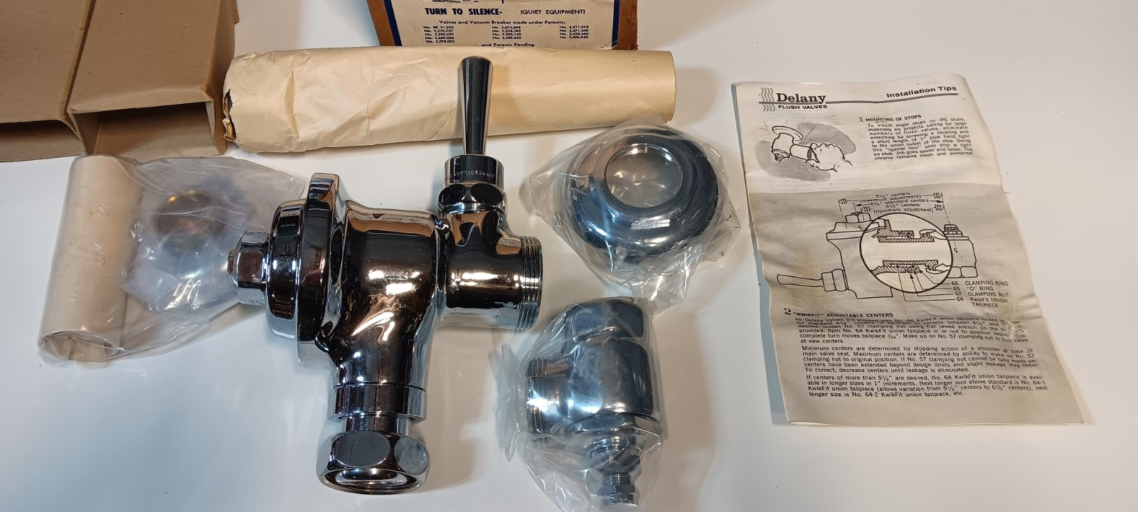 Delany Flushboy Flush Valve Assembly 1.6 Gpf Chrome Plated 402T42-1.6. G E3