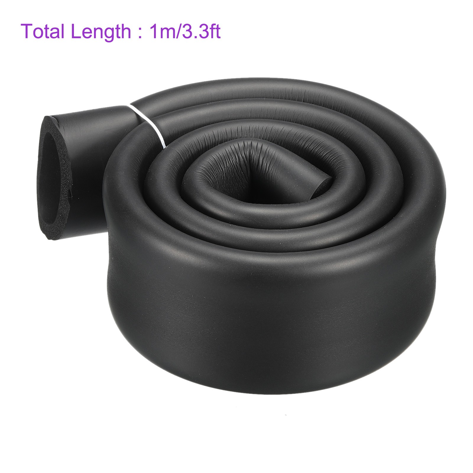 38mm x 7.5mm(IDxT) 3.3ft Pipe Insulation Tube Foam Grip Wrap Closed Cell Tubing