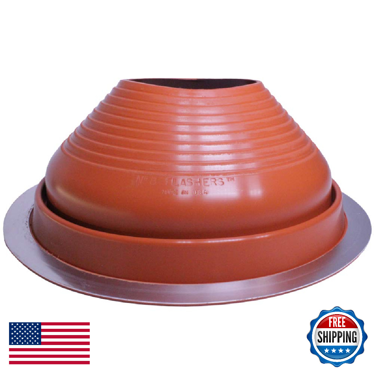 Flashers 8 Silicone High Temp Round Flexible Roof Jack Pipe Boot Metal Roofing