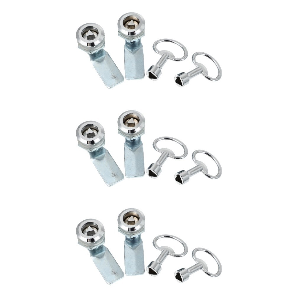 3 Pack Triangle Box Lock Distribution Cabinet Latch Door Toolbox