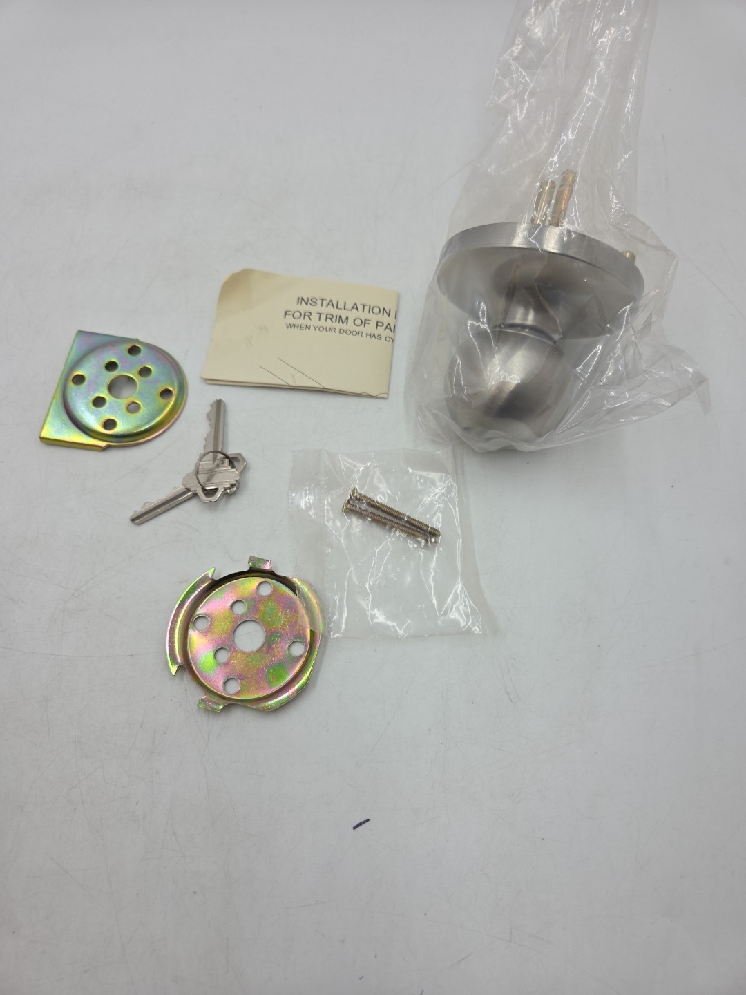 Cal-Royal Entry Lever Trim 8000L-US26D (SC) Thru-Bolt 2-3/4″ w/ Bigger Rose NOB