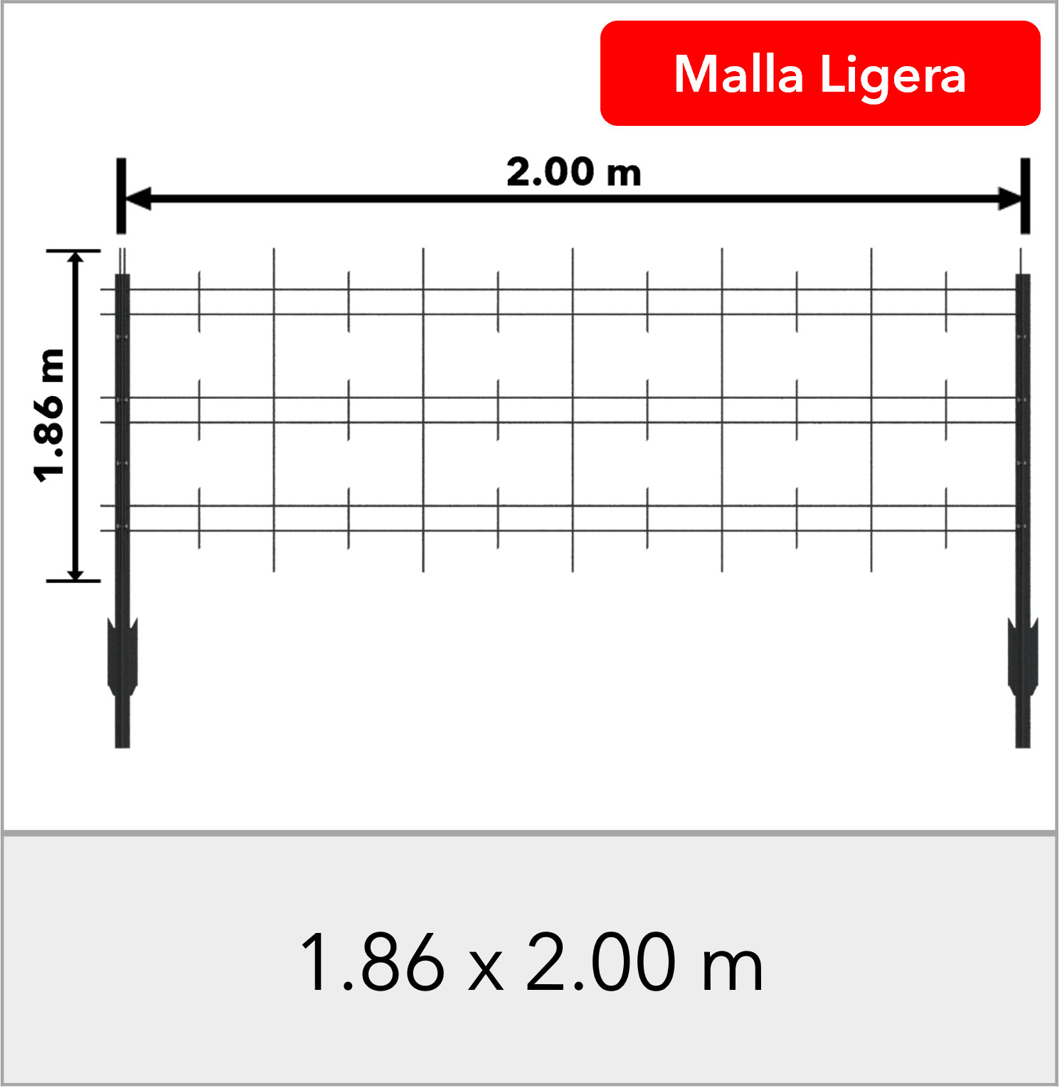 Malla Ligera (1.86 X 2.00 M)