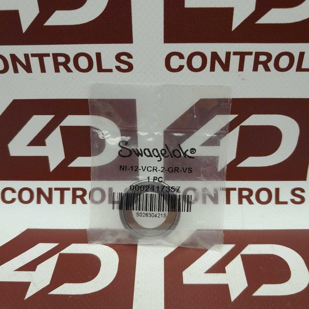 NI-12-VCR-2-GR-VS | Swagelok | Nickel Vcr Face Seal Fitting, 3/4 In., Sealed