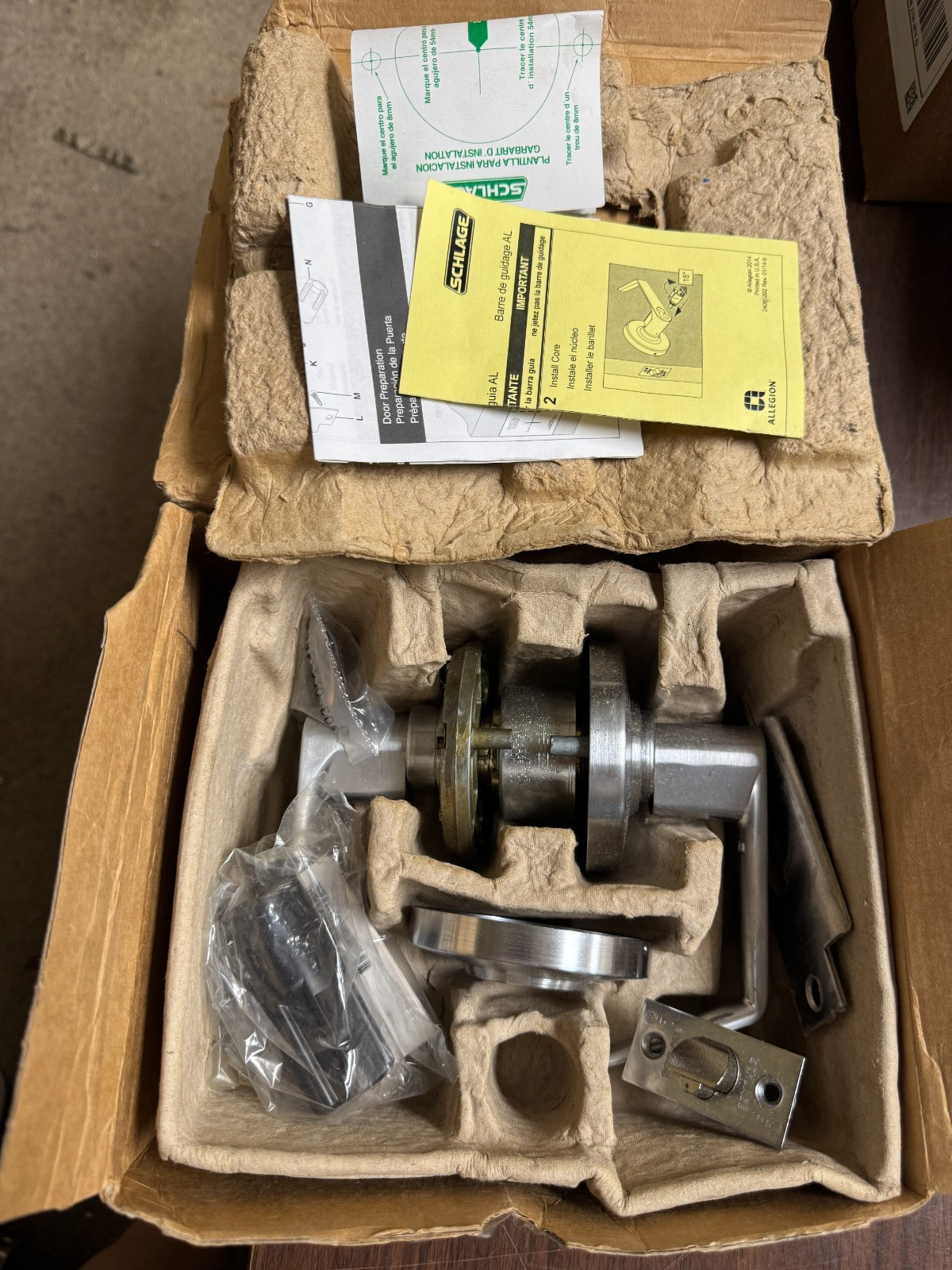SCHLAGE AL80JD SAT 626 STOREROOM LOCK 11-096 LATCHES, 10-025, 1 3/4 DR