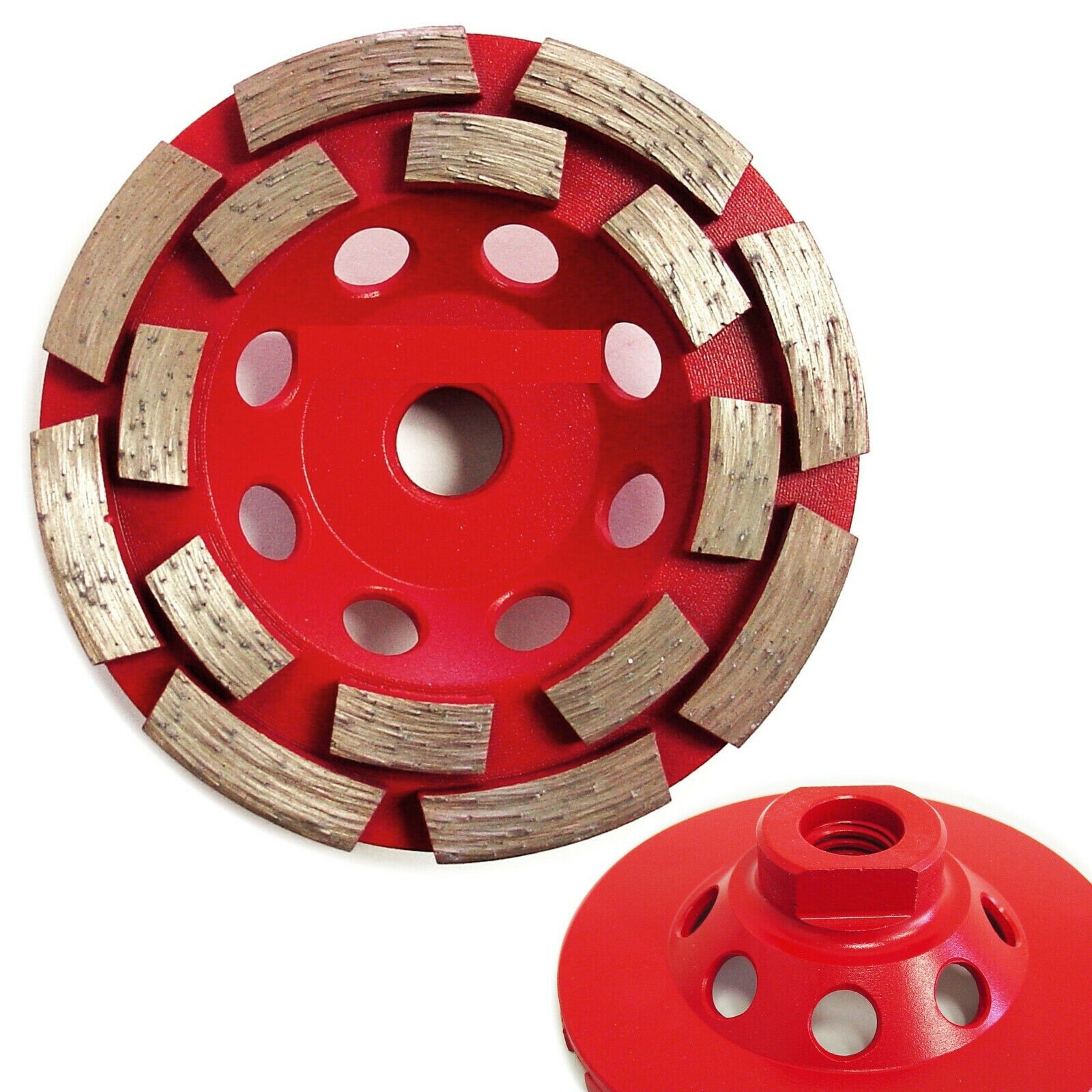 Stone Polishing Wheel for Granite Concrete Marble #40 Grit 4.5″ lapidary sander